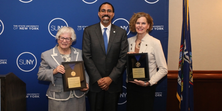 Senator Stavisky, SUNY Chancellor John King & Assemblywoman Patricia Fahy