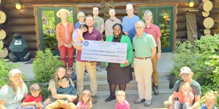Senator Lea Webb Announces $250,000 in State Funding for Lime Hollow Nature Center in Cortland