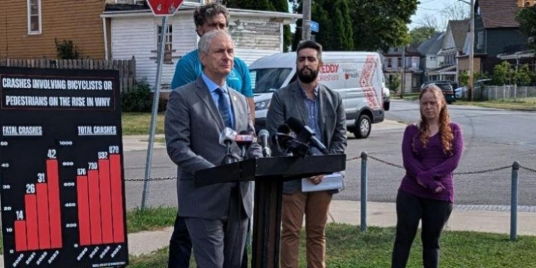 Traffic safety press conference