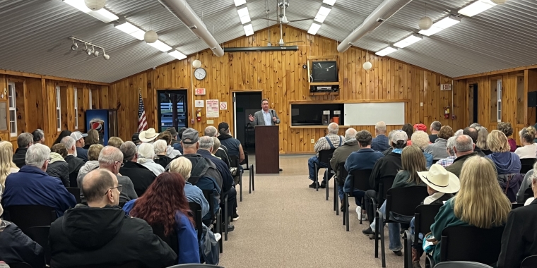 A Town Hall mtg Senator Borrello hosted in 2023.