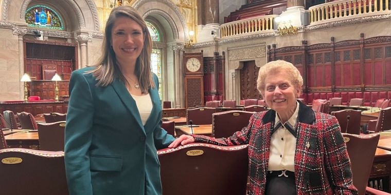Senator Michelle Hinchey, Red Hook Math Teacher Martha Strever