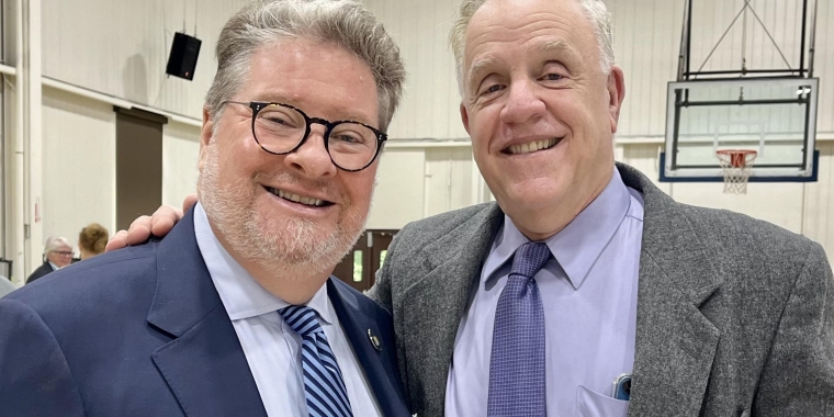 State Sen. Pete Harckham and Cortlandt Supv. Dr. Richard Becker