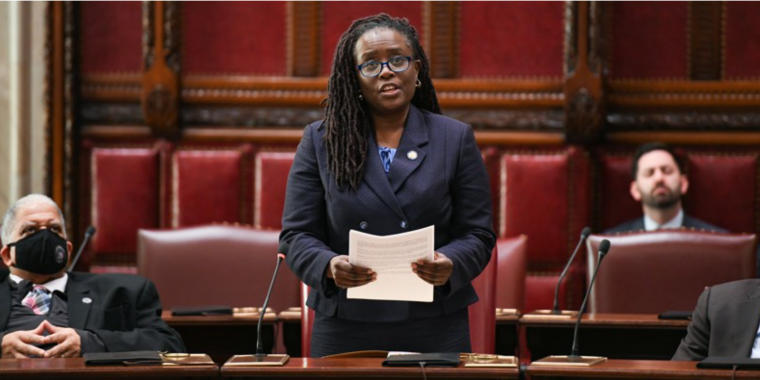 Credit: Senate Photography Sen. Cleare in Session