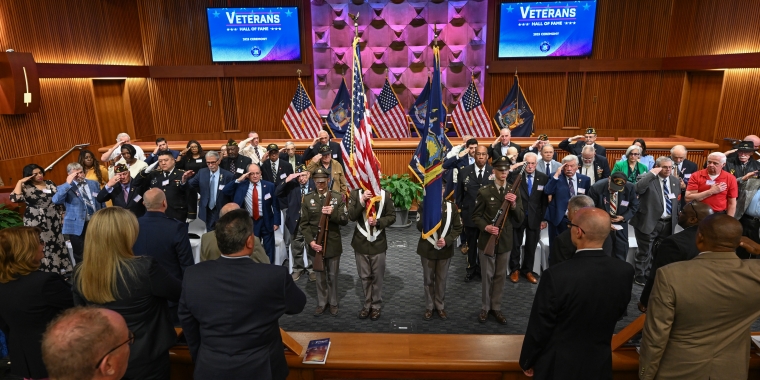 The New York State Senate Veterans Hall of Fame ceremony in Albany, NY.