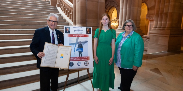 Tedisco Honors NYS Girls Giant Slalom Champion Tedisco Honors NYS Girls Giant Slalom Champion