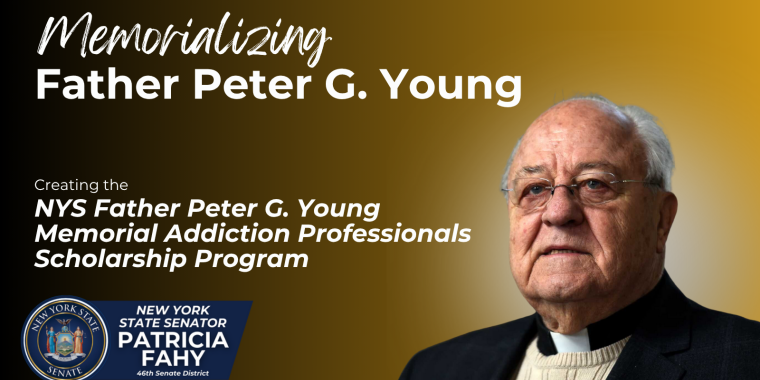 Father Peter Young with text
