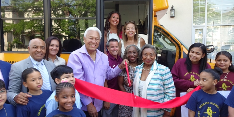 ASC Cuts Ribbon After Funding Purchase of Two Minibuses ASC Cuts Ribbon After Funding Purchase of Two Minibuses