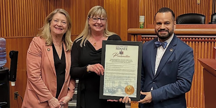 Senator Serrano was thrilled to join Assemblymember Karen McMahon at the NYS Art Teachers Association (NYSATA) Legislative Student Art Exhibit in Albany