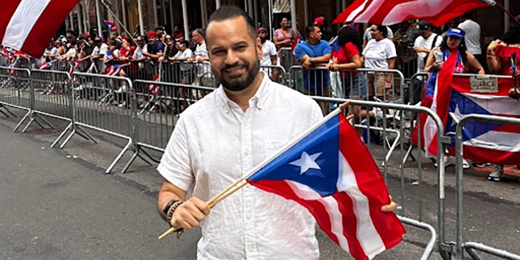 Senator Serrano was thrilled to march in the Puerto Rican Parade