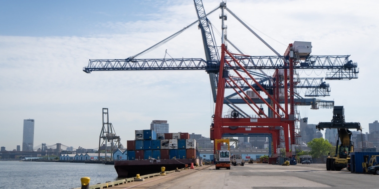 The Brooklyn Marine Terminal.