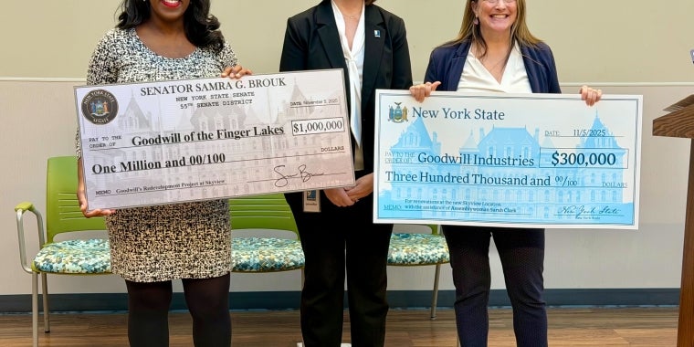 Senator Brouk with Goodwill