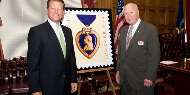 Senator Gallivan with former Senator Bill Larkin.