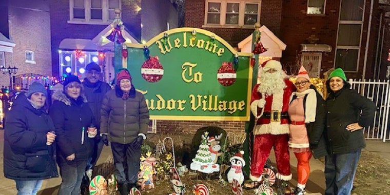 It was a festive holiday time in Tudor Village.