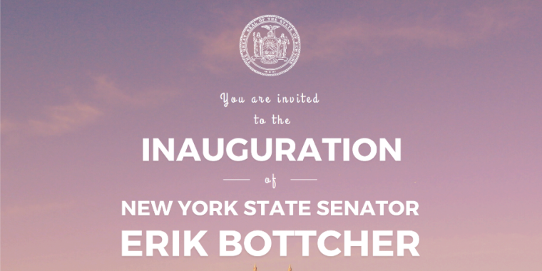 Senator Erik Bottcer Inauguration RSVP