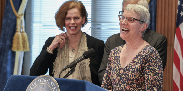 Members of the Senate Majority field media questions on environmental bills.