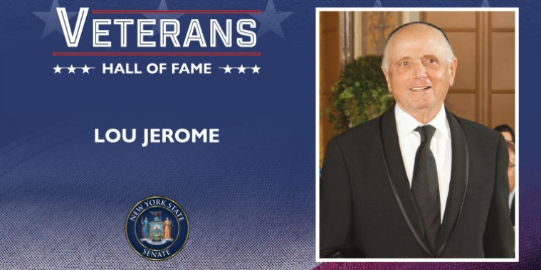 Lou Jerome Senator Sutton's 26 VHOF Honoree