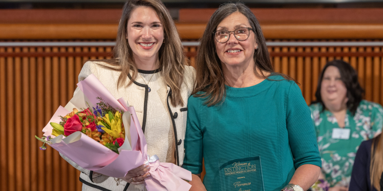 Senator Michelle Hinchey and Florence Lorenz at the NYS Senate Women of Distinction Awards Ceremony in Albany on May 5, 2026.