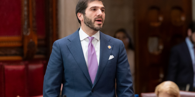Senator Andrew Gounardes at the New York State Senate.
