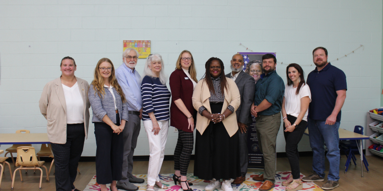 YMCA of Ithaca and Tompkins County Childcare Press Conference Group Photo
