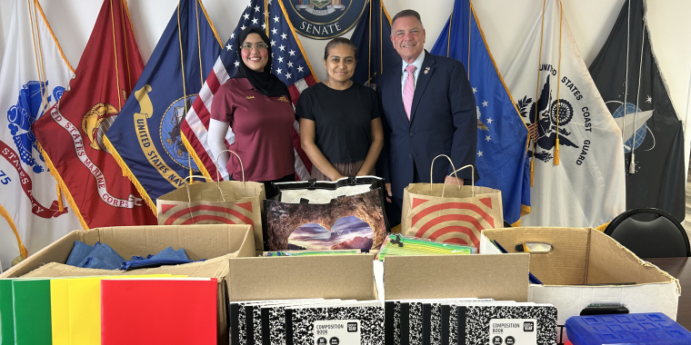 Senator Steve Rhoads Hosts 3rd Annual School Supply Drive for Children in Need in partnership with Kiwanis Club of Levittown