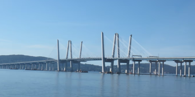 The Gov. Mario M. Cuomo Bridge, also known as the Tappan Zee Bridge. 