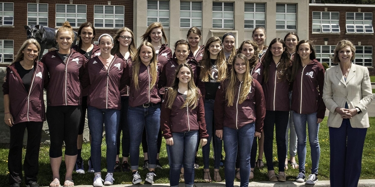 Senator Young honors members of the New York State Champion Portville Central School Girls Volleyball Team.