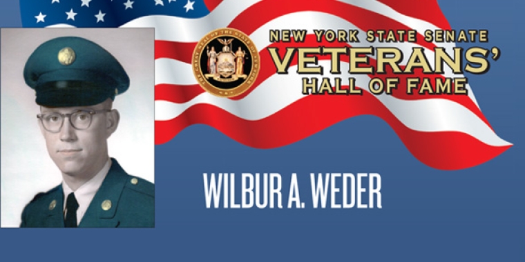 Wilbur Weder Named To 2013 New York State Senate Veterans Hall Of