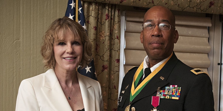 Senator Young and Brigadier General Arthur Austin Jr.