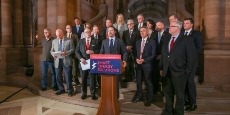 Senator Canzoneri-Fitzpatrick standing with Members of the NYS Senate Republican Conference.
