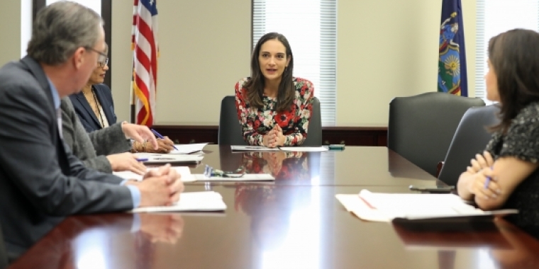 Senator Julia Salazar, Chair of the New York State Senate Women's Issues Committee