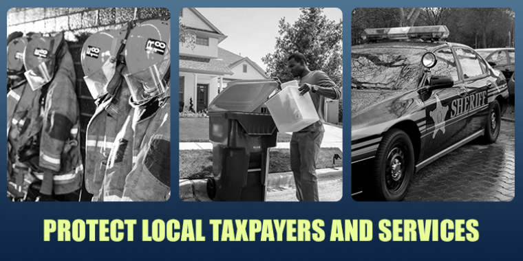 Protect local taxpayers and services