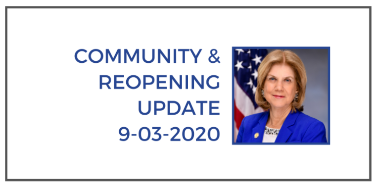 community updates 9-3-2020