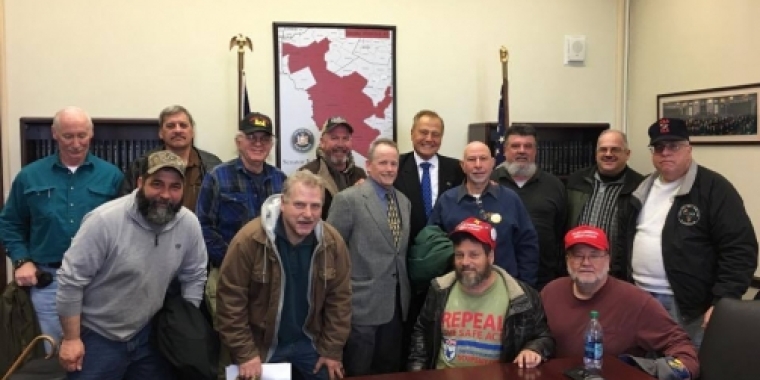 Senator Bonacic is pictured with members of the Black Rock Fish and Game Club.
