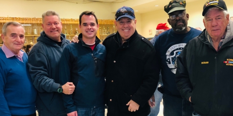 Carlucci with Tisi Giving Back to Veterans 