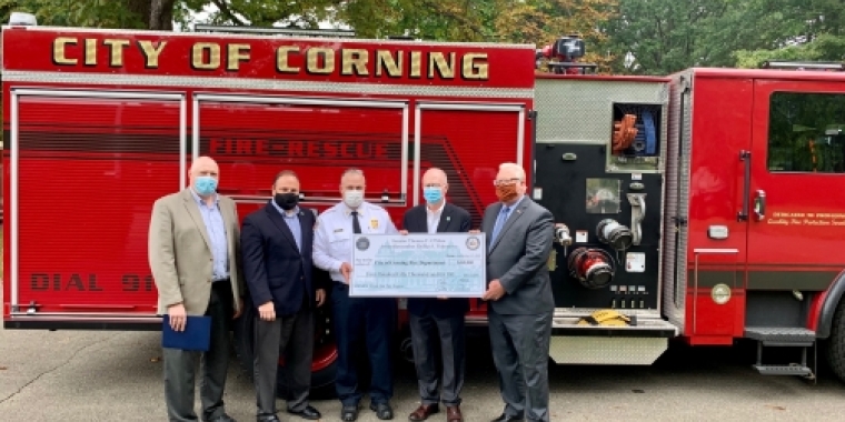 "Thank you to Corning’s firefighters, and their fellow first responders throughout the region, for their outstanding commitment, day in and day out, to save lives, protect property and strengthen the quality of area communities in so many ways,” said Senator O'Mara and Assemblyman Palmesano.   