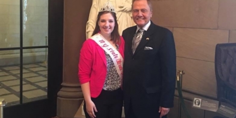 Senator Bonacic is pictured with Sydney Parkin.