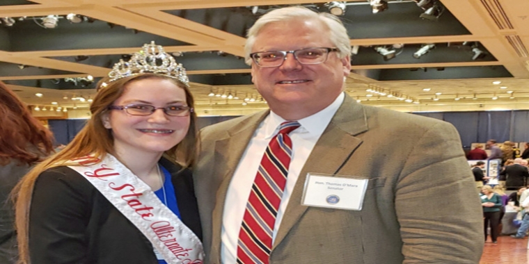 "Alyssa will be busy in the year ahead making us proud as a prominent ambassador for our regional and statewide dairy industry,” said Senator O’Mara.