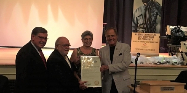 Senator Bonacic is pictured with (L-R) Senator James Seward, Wayne Marshfield and his wife Karen.