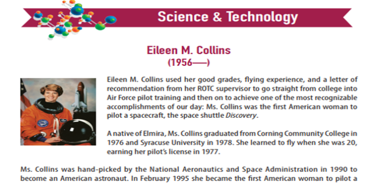 “Eileen Collins is an American hero, one of our nation’s most distinguished citizens, and we’re extremely proud of her as a native of Elmira and New York State. It’s a remarkable career and an inspirational life,” said Senator O’Mara.