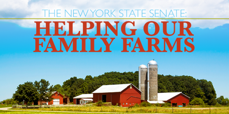 “New York State has long valued agriculture as a foundation of our culture and economy, and this new law will help it remain our leading industry,” said Senator O'Mara, a member of the Senate Agriculture Committee.