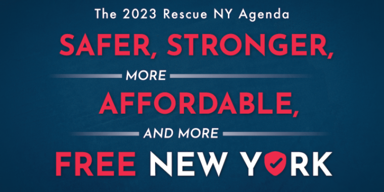 "Albany Democrats have no interest in reining in out-of-control spending, eliminating taxes, lowering costs, cutting burdensome regulations and mandates, or restoring public safety," said Senator O'Mara..