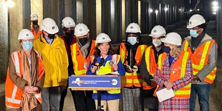 Serrano and elected in second avenue subway tunnels