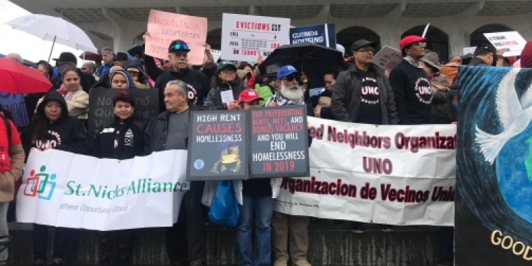 Tenants Stand in Solidarity to Rally for Housing Justice For All 