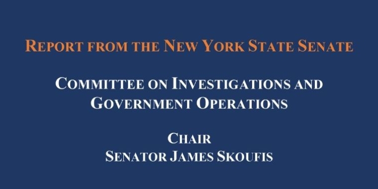 NYS IGO Committee Final Investigative Report: Examination of New York State Executive Reports & Studies