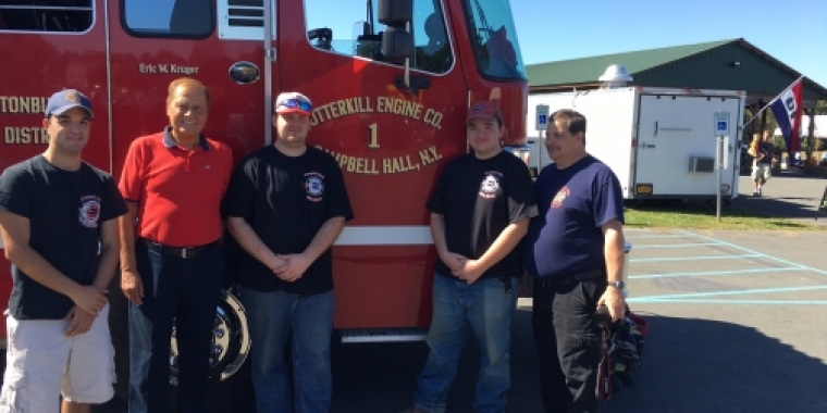 Senator Bonacic is pictured with members of the Otterkill Engine Company.