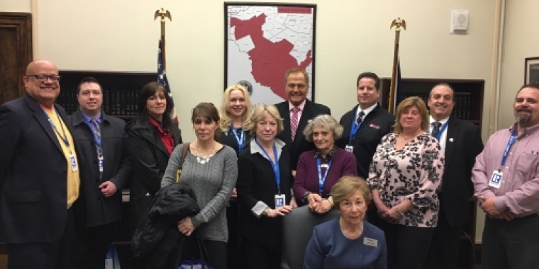 Senator Bonacic is pictured with realtors from Orange County.