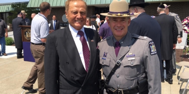 Senator Bonacic is pictured with former Troop Major, Joseph Tripodo.