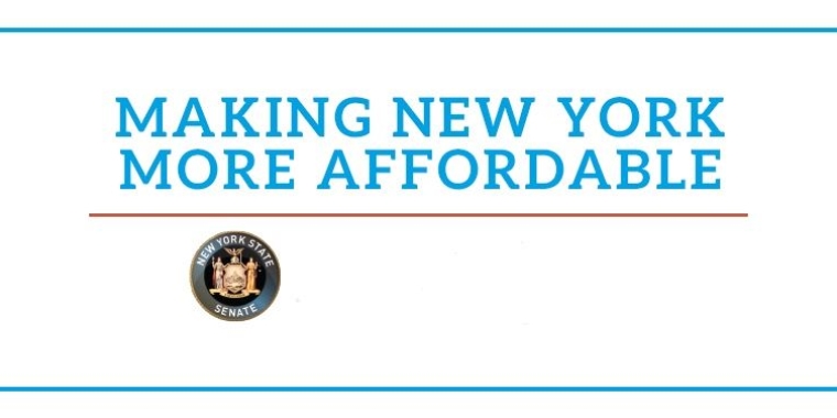 Making New York More Affordable, NYS Senate Logo