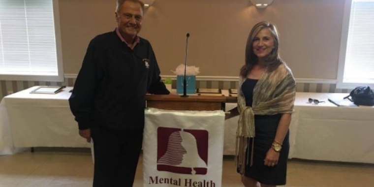 Senator Bonacic is pictured with Nadia Allen Executive Director of the Mental Health Association of Orange County.