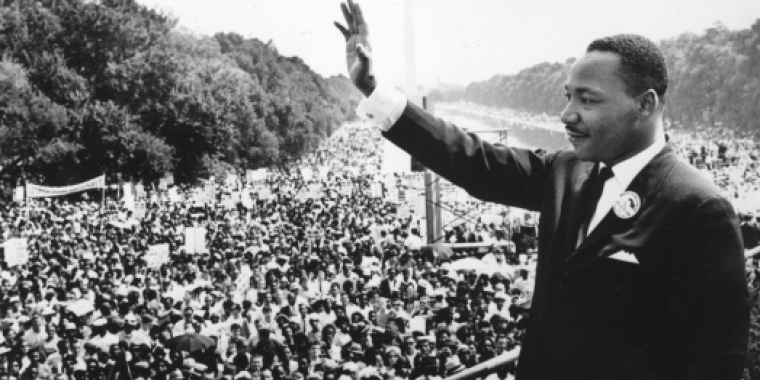 Rev. Dr. Martin Luther King at The March on Washington for Jobs and Freedom, also known as the March on Washington or The Great March on Washington, held in the D.C. the capital city of the country on Wednesday, August 28, 1963